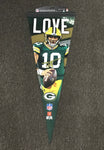 Player Pennant Jordan Love Football Green Bay Packers