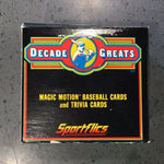 1986 Sportflics Decade Greats Mini Baseball Complete Set 1-75 and 51 Trivia Cards