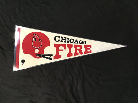 Team Pennant Chicago Fire Football WFL Vintage 1970s