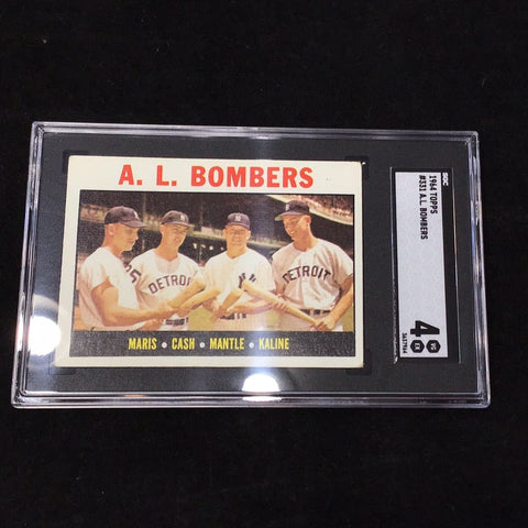 1964 Topps A.L. Bombers #331 Graded Card SGC 4 (7964)