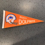 Team Pennant Mini Vintage Football Miami Dolphins