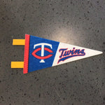 Team Pennant Mini Vintage Baseball Minnesota Twins