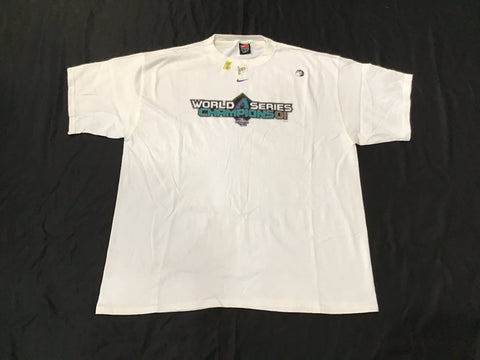 Arizona Diamondbacks 2001 World Series Champions T-Shirt Adult XL New with Stickers
