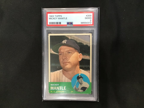 1963 Topps Mickey Mantle #200 PSA 2 4313