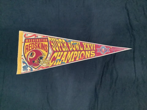 Washington Redskins Super Bowl XXVI Champions Pennant