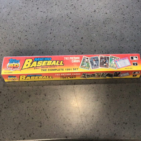 1991 Topps Micro Complete Set 1-792 Factory Sealed