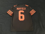 Cleveland Browns Baker Mayfield #6 Dri-Fit Color Rush Jersey Adult Medium