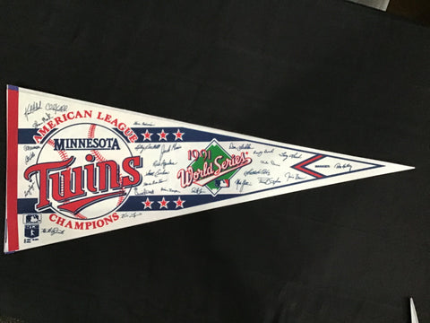 Team Pennant - Baseball - Minnesota Twins 1991 World Series Champions