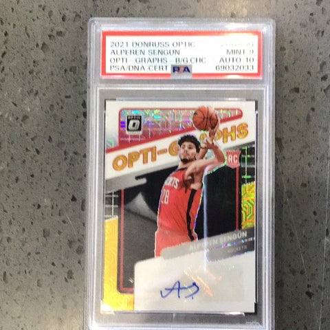 2021 Donruss Optic Alperen Sengun #OGASG 2033 PSA 9