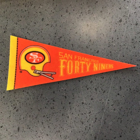 Team Pennant Mini Vintage Football San Francisco 49ers