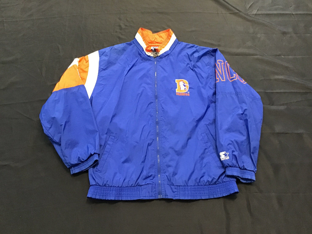 Denver Broncos Zip Up Vintage Jacket Adult Large – Overtime Sports