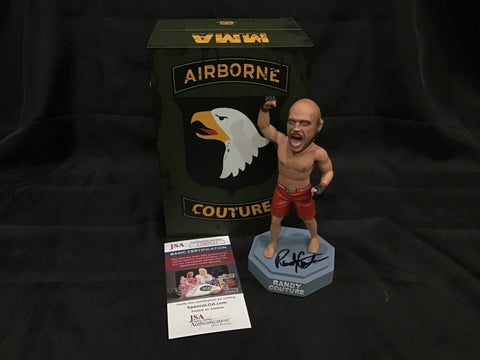 Randy Couture Autographed Bobblehead - JSA Authenticated