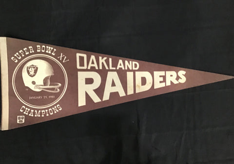Oakland Raiders Super Bowl XV Champions Pennant