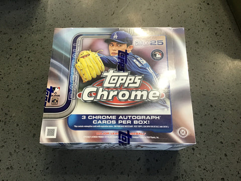2025 Topps Chrome Baseball Jumbo Box