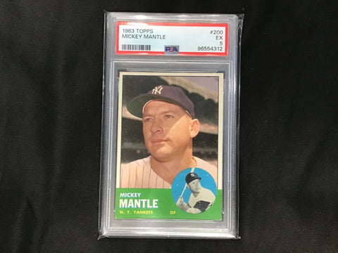 1963 Topps Mickey Mantle #200 PSA 5 4312