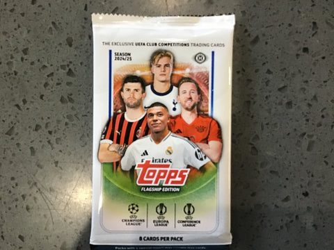 2024/25 Topps Soccer UEFA Flagship Edition Hobby Pack