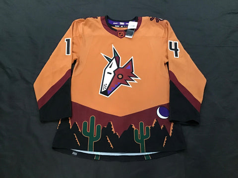 Arizona Coyotes Gostisbehere #14 Stitched Hockey Jersey with Fight Strap Adult 46