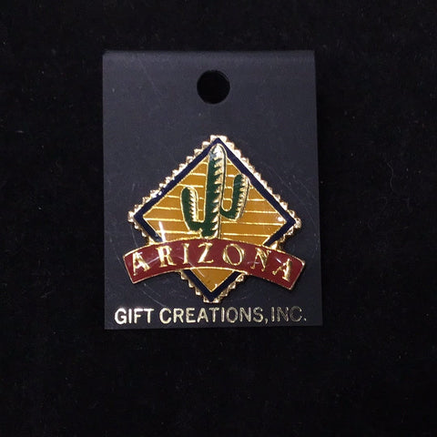 Arizona Saguaro Cactus Metal Pin