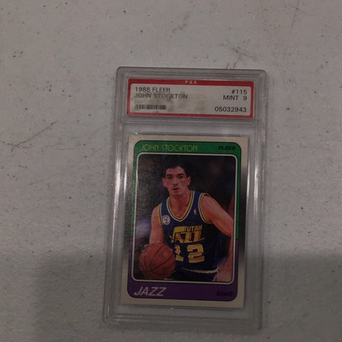 1988 Fleer John Stockton PSA 9 (2943)