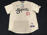 Arizona Diamondbacks Serpientes Randy Johnson #51 Stitched Jersey Adult XL NWT