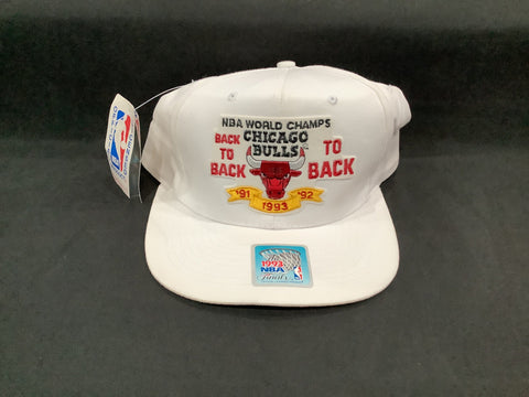 Chicago Bulls 1993 NBA World Champions Back to Back Hat NWT