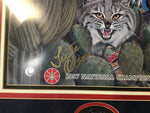 University of Arizona Wildcats 1997 National Champions Framed Lute Olson Autographed Poster 24x28 42/500 JSA Certified