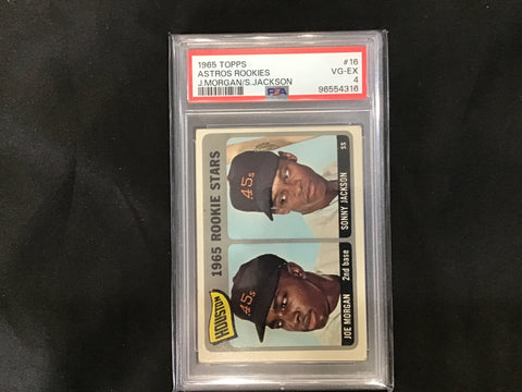 1965 Topps Astros Rookies Morgan/Jackson #16 PSA 4 4316