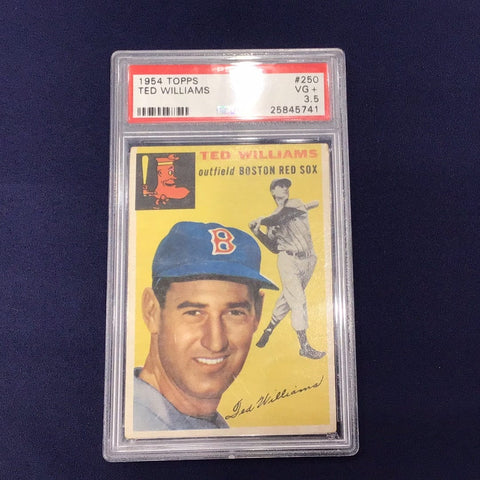 1954 Topps Ted Williams Graded Card #250 PSA 3.5 (5741)
