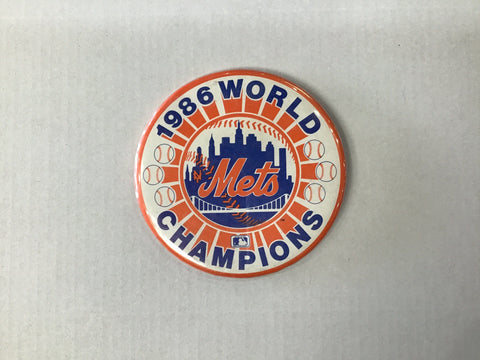 New York Mets 1986 World Champion Large Button