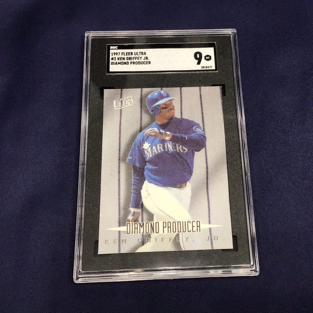 ken griffey jr. graded cards 1997 Fleer Ultra Ken Griffey Jr. Graded Card #3 SGC 9 (8377) – Overtime Sports
