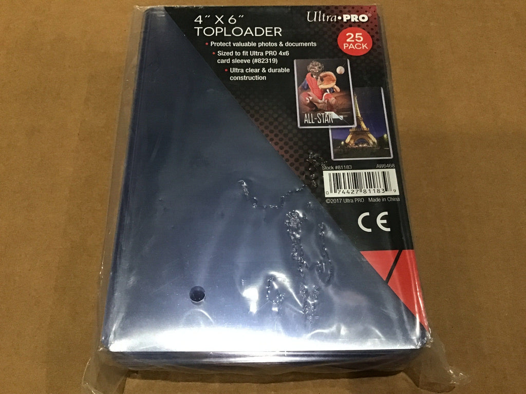ultra pro toploader card sleeves 4” x 6” Ultra-Pro Toploader Single Sleeve – Overtime Sports