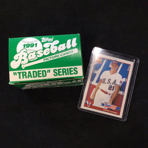 1991 Topps Traded Baseball Complete Set 1-132