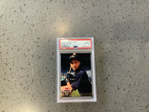 1993 Stadium Club Derek Jeter Murphy PSA 8 (8243)