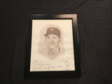 Billy Martin - Autographed Artwork - New York Yankees Framed 16x20