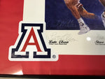 University of Arizona Wildcats Lute Olson and Steve Kerr Autographed Framed Poster 28x22 JSA Certified