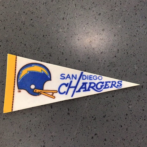 Team Pennant Mini Vintage Football San Diego Chargers