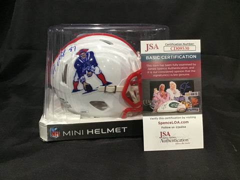 Rob Gronkowski Autographed Mini Helmet - JSA Authenticated