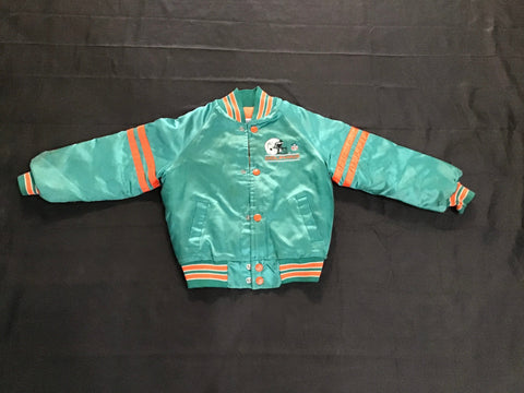 Miami Dolphins Vintage Snap Up Jacket Youth 5