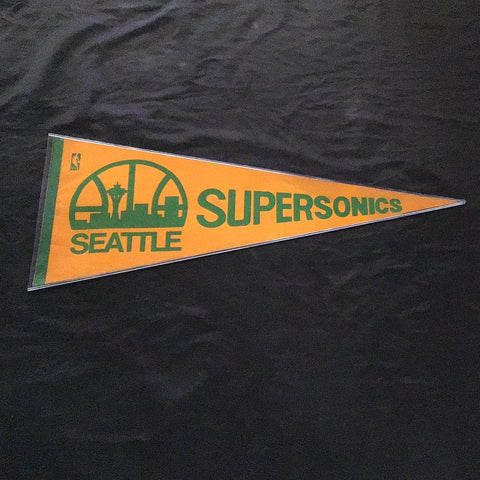 Seattle Super Sonics Vintage Team Pennant