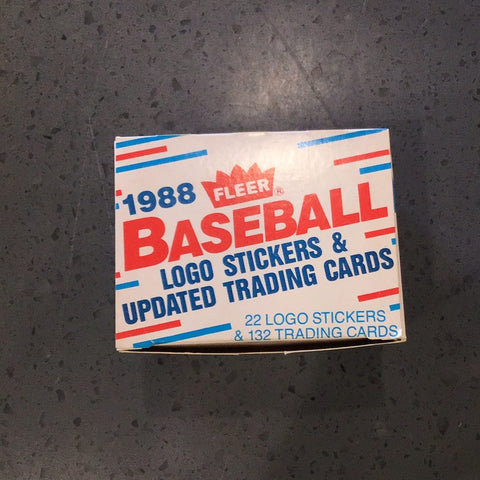 1988 Fleer Logo Stickers and Update Complete Set 1-132 and 1-22