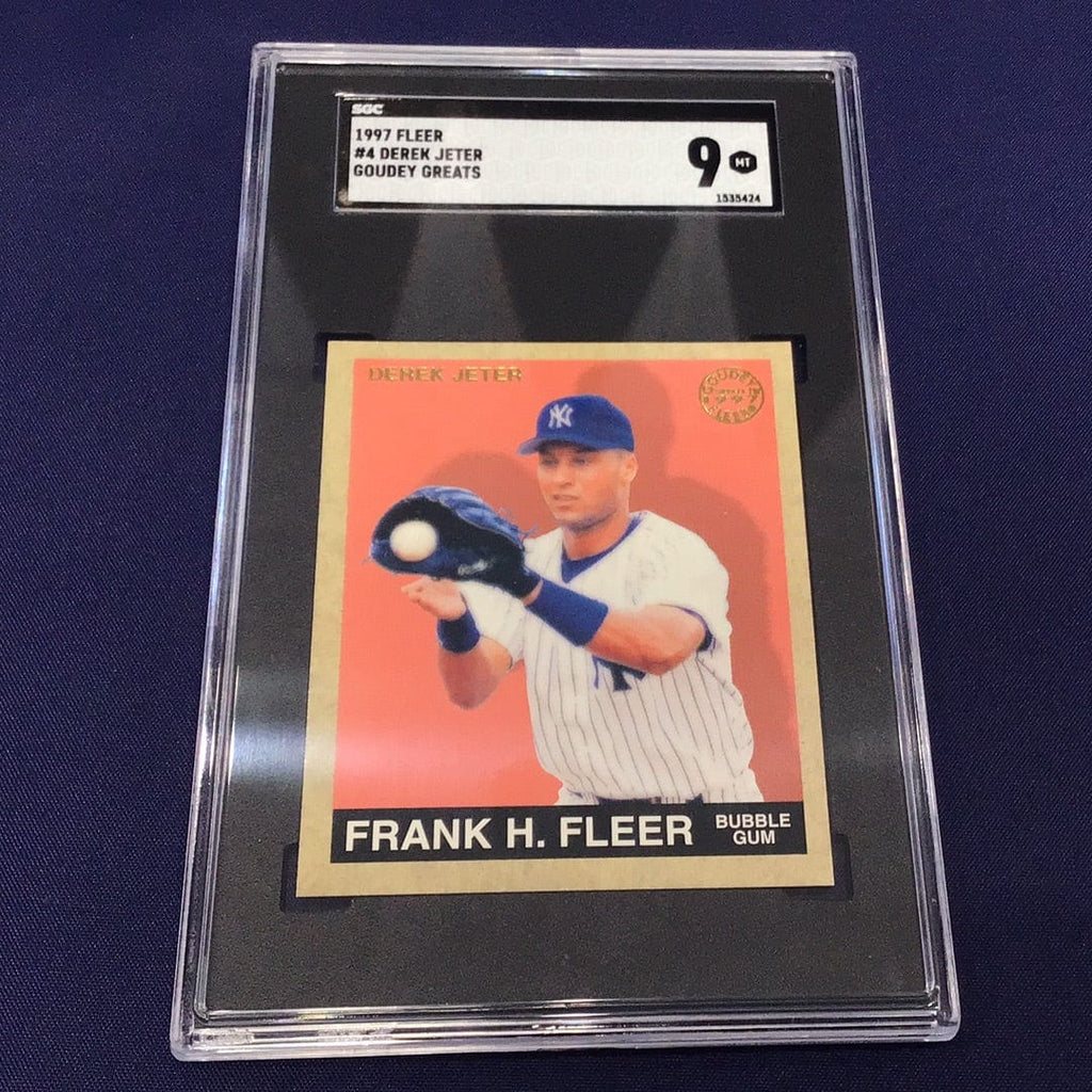 1997 Fleer Derek Jeter Graded Card #4 SGC 9 (5424) Overtime Sports 1997 Fleer Derek Jeter Graded Card #4 SGC 9 (5424) Overtime Sports