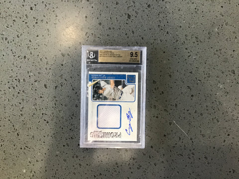 2017 Donruss Promising Pros Materials Signatures Cody Bellinger BGS 9.5