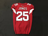 Arizona Cardinals Chris Jones #25 Player-Issued Game Jersey Stitched Adult 38