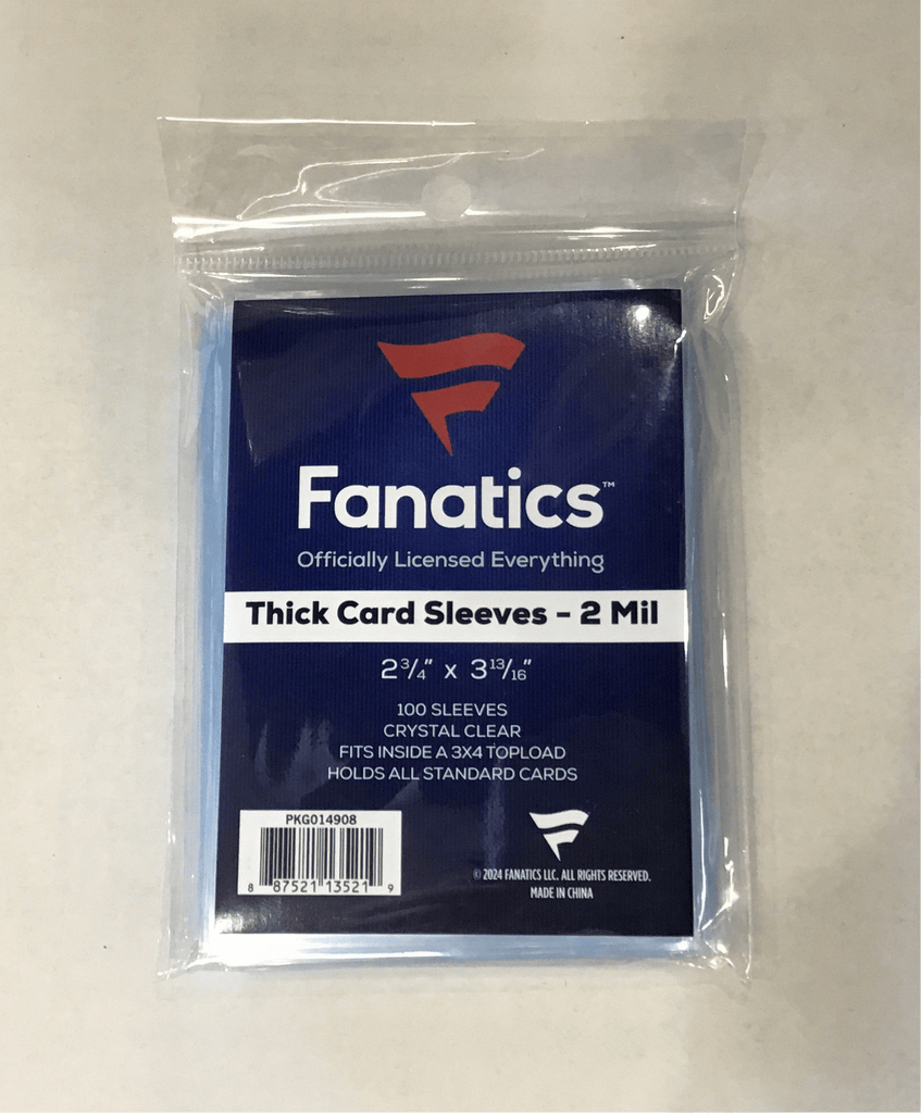 Fanatics Thick Penny Sleeves (100 count) Overtime Sports Fanatics Thick Penny Sleeves (100 count) Overtime Sports