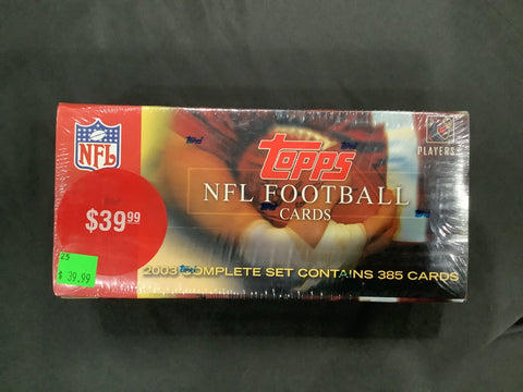 2003 Topps Football Factory Sealed Set