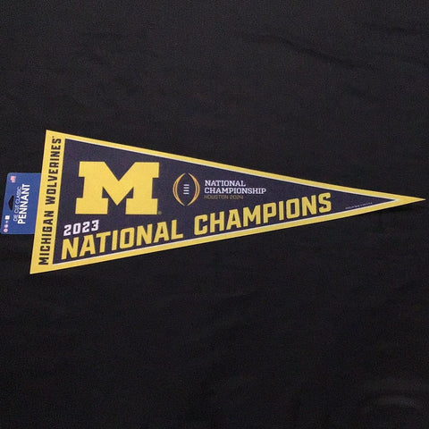 University of Michigan Wolverines 2023 Football National Champions Pennant