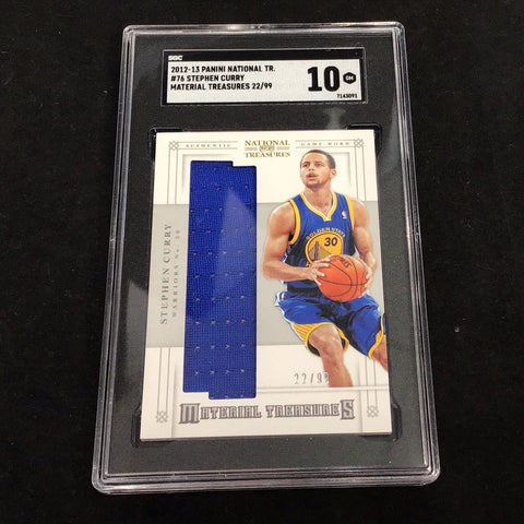 2012-13 National Treasures Stephen Curry #76 22/99 Graded Card SGC 10 (3091)