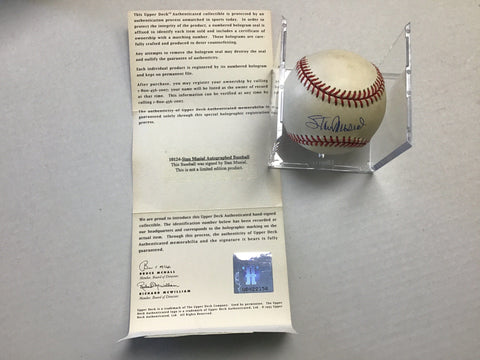 Stan Musial Autographed Baseball - Upper Deck Authentication