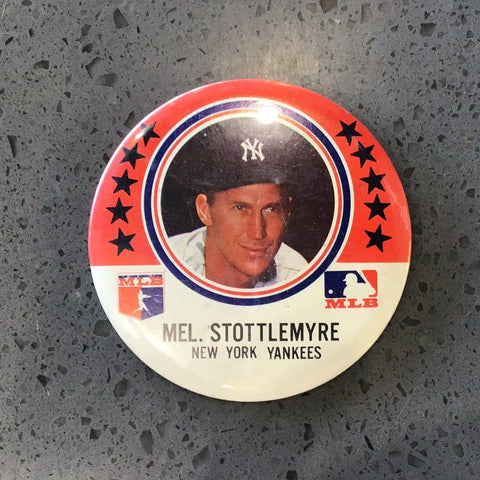 Mel Stottlemyre New York Yankees Vintage MLB Button Pin