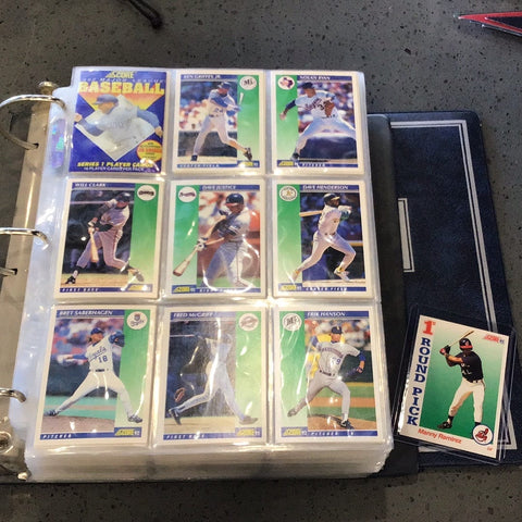 1992 Score and Score Traded Baseball Complete Sets 1-893 and 1T-110T